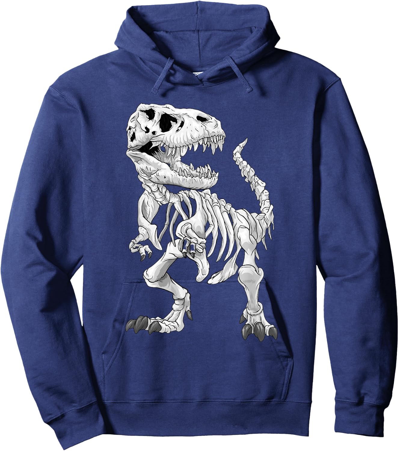 T-Rex Skeleton Dino Bones Paleontologist Fossil Dinosaur Hoodie - Hoodie | Navy