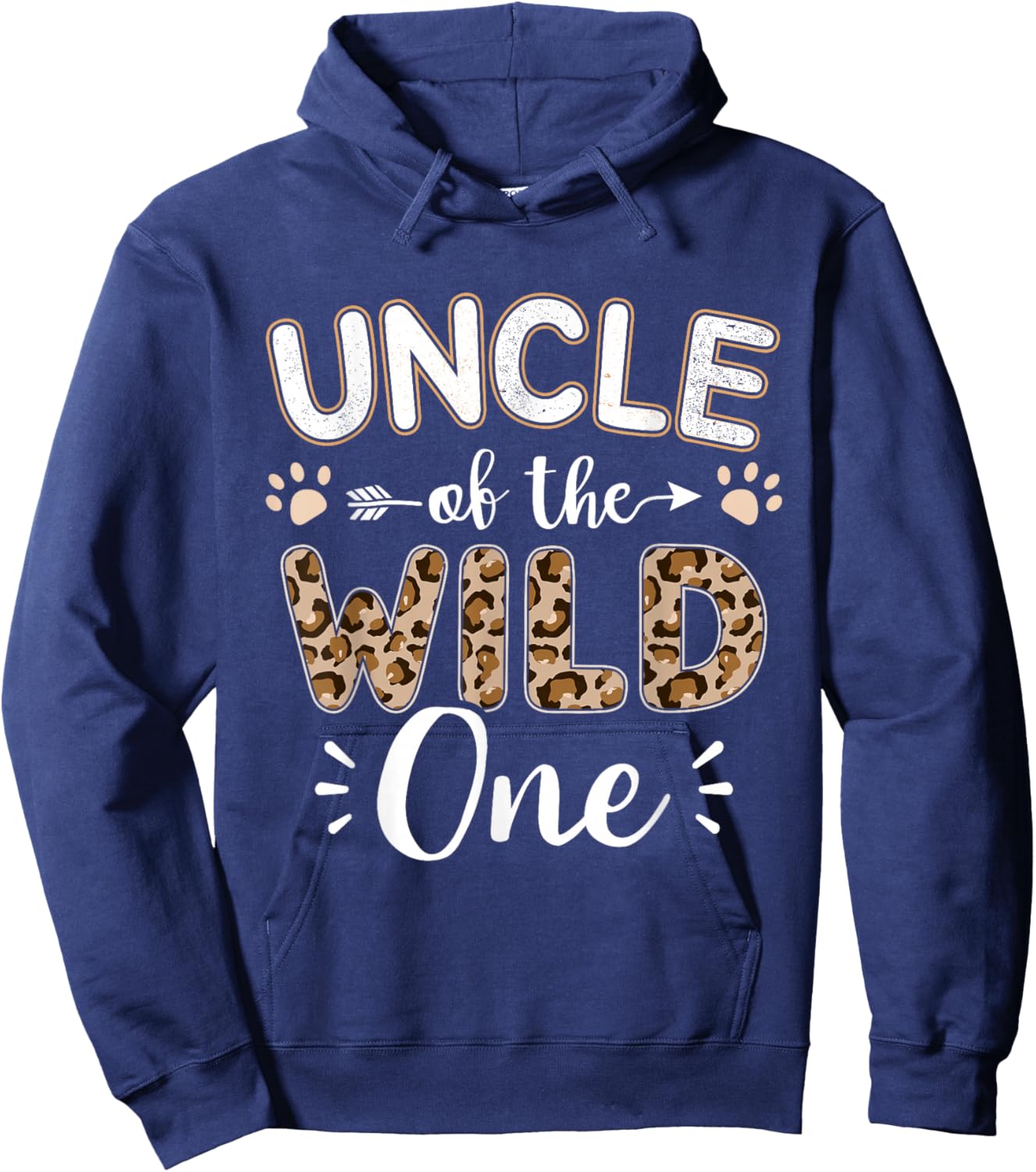Uncle of the wild one birthday girl matching family party Hoodie - Hoodie | Navy