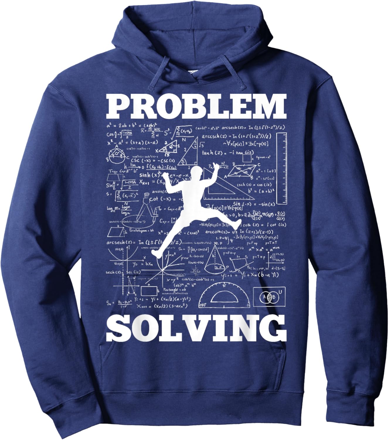 Problem Solving Climber Rock Climbing Bouldering Pun Funny Hoodie - Hoodie | Navy