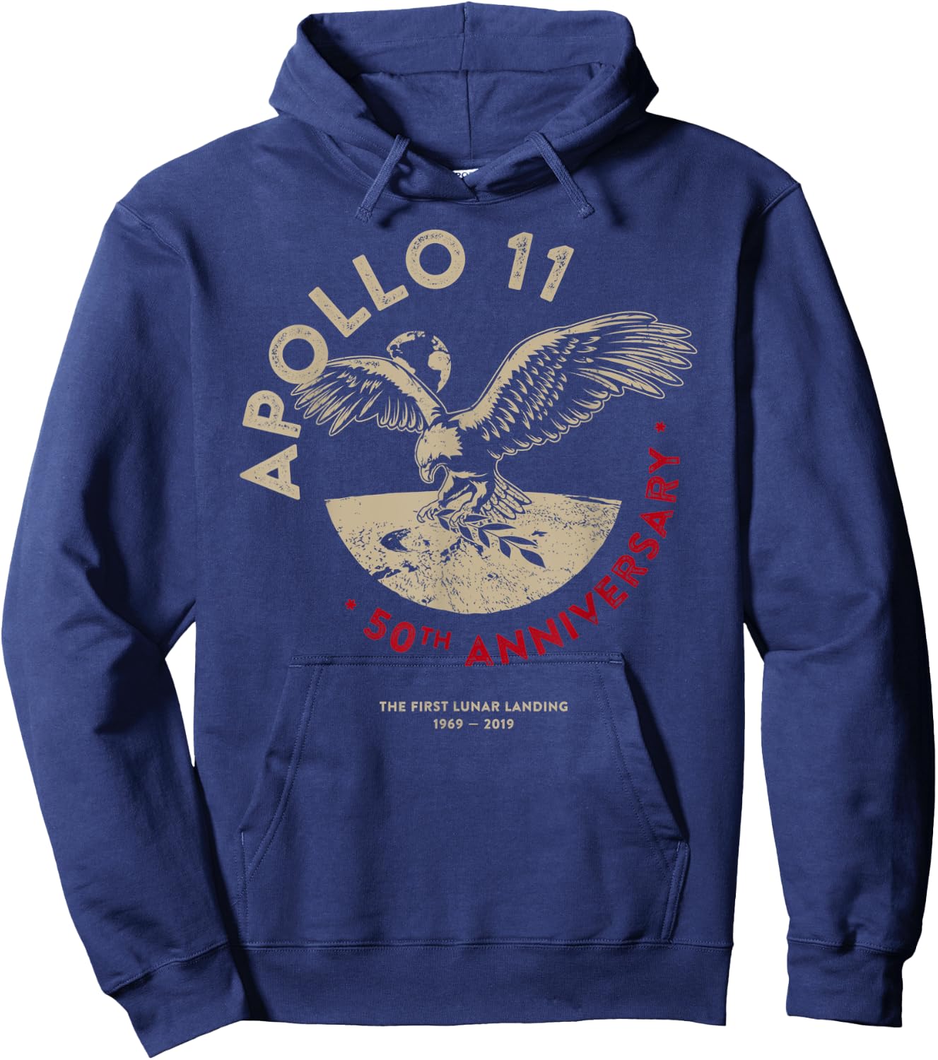 Apollo 11 50th Anniversary Moon Landing Eagle Hoodie - Hoodie | Navy