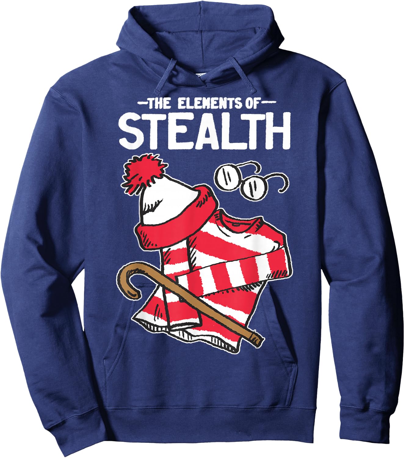 Where's Waldo Elements of Stealth Outfit Graphic Hoodie - Hoodie | Navy