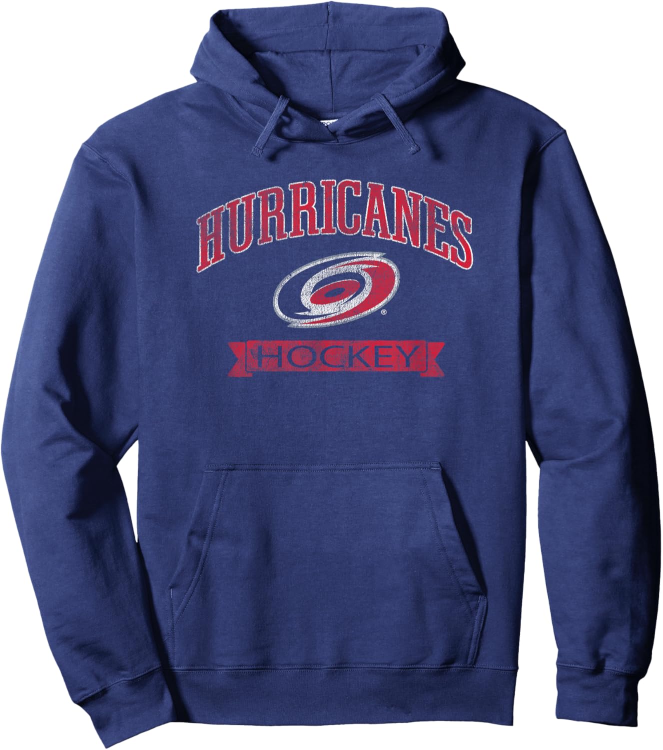Carolina Hurricanes Vintage Hockey Black Officially Licensed Hoodie - Hoodie | Navy