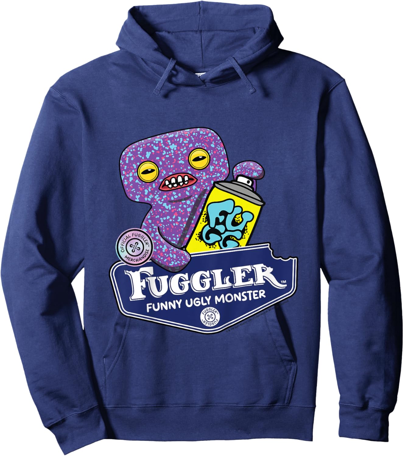 Fuggler Squidge Funny Ugly Monsters Kids Hoodie - Hoodie | Navy