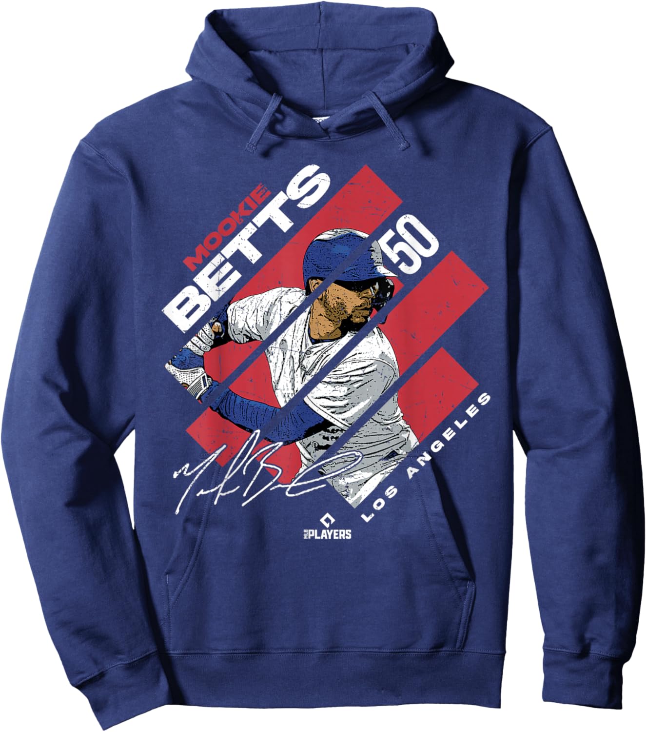 Mookie Betts | Los Angeles Baseball MLB Players | MLBMBE3002 Hoodie - Hoodie | Navy