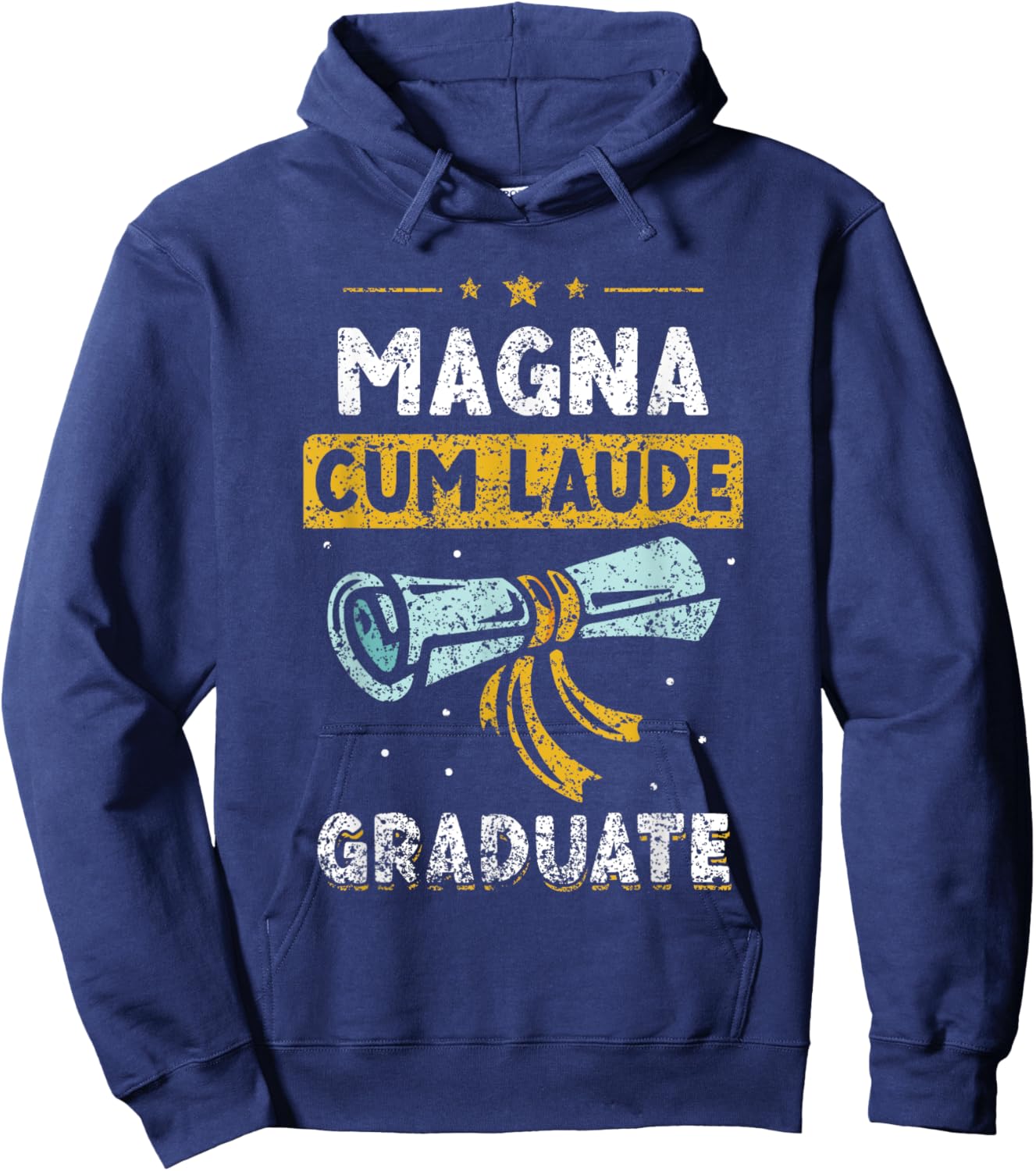 Magna Cum Laude Graduate Family Graduation Graduates Hoodie - Hoodie | Navy