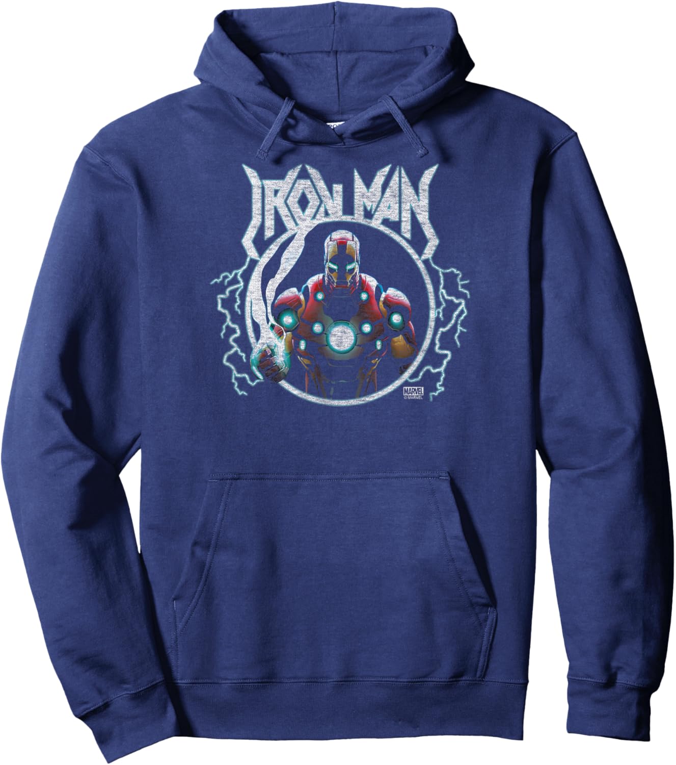 Iron Man - Metal Inspired Hoodie - Hoodie | Navy