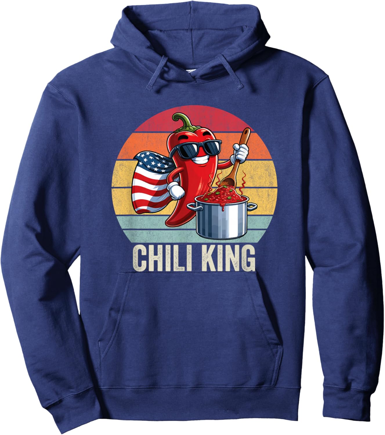 Chili Cook Off, Chili King, Chili Cookout Hoodie - Hoodie | Navy