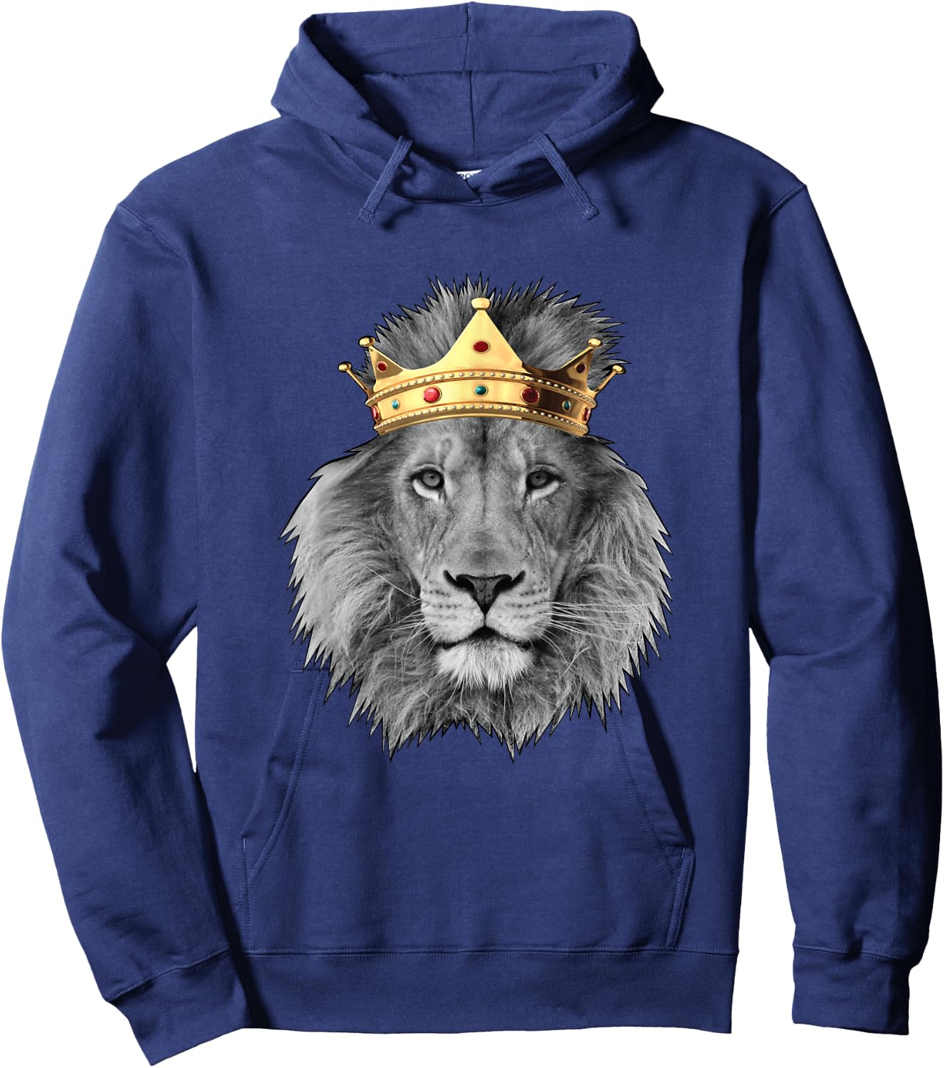 King Lion Crown Super King of Animals Shirt Hoodie - Hoodie | Navy