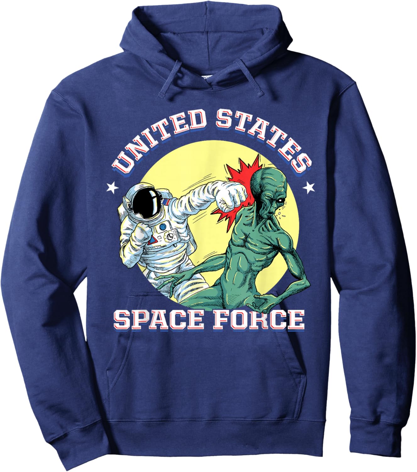 United States Space Force - Funny Space Lover & UFO Alien Hoodie - Hoodie | Navy