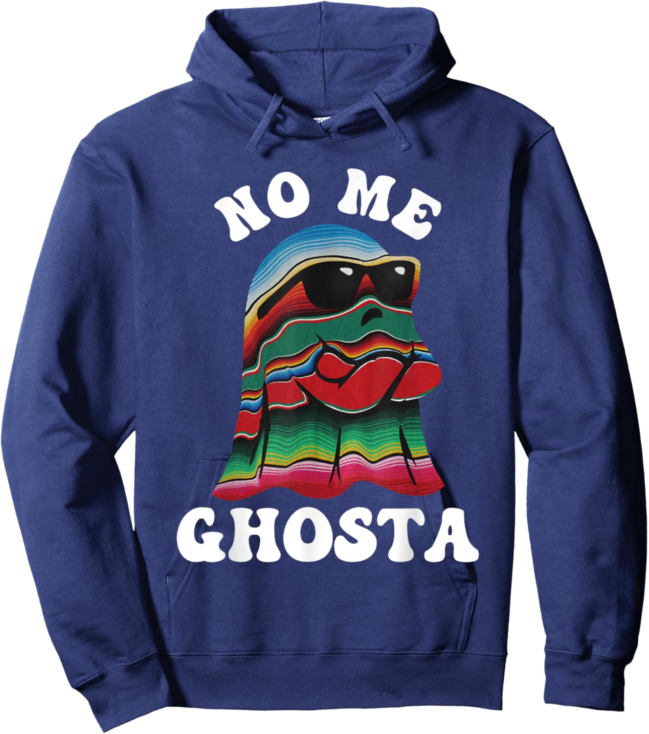 No Me Ghosta Funny Mexican Halloween Ghost Hoodie - Hoodie | Navy