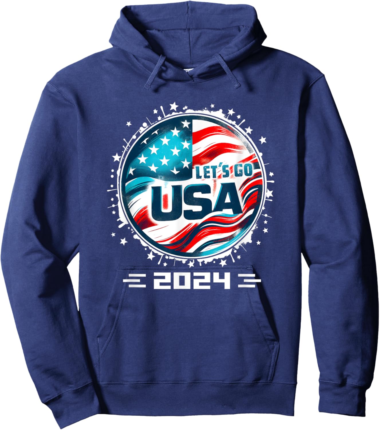 USA 2024 Go United States Sport USA Team 2024 USA Hoodie - Hoodie | Navy