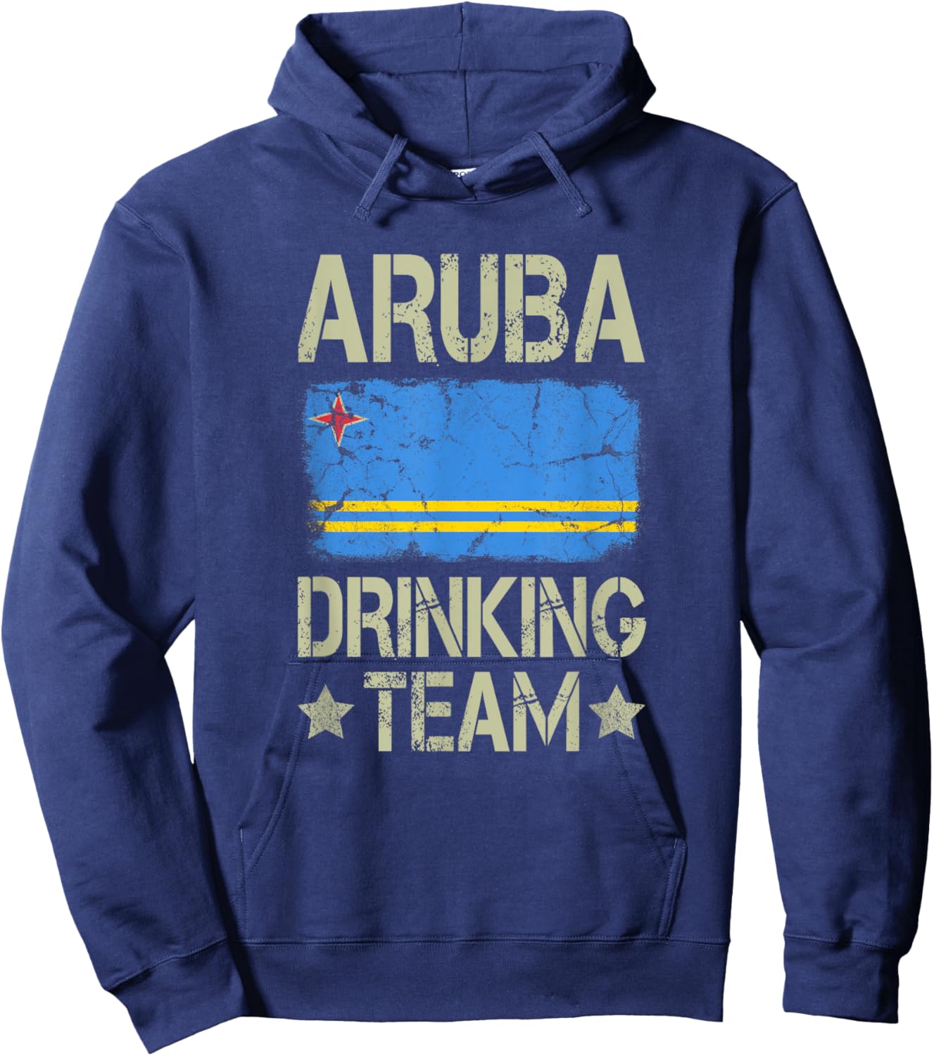 Aruba Drinking Team Aruba Flag Funny Drinking Hoodie - Hoodie | Navy