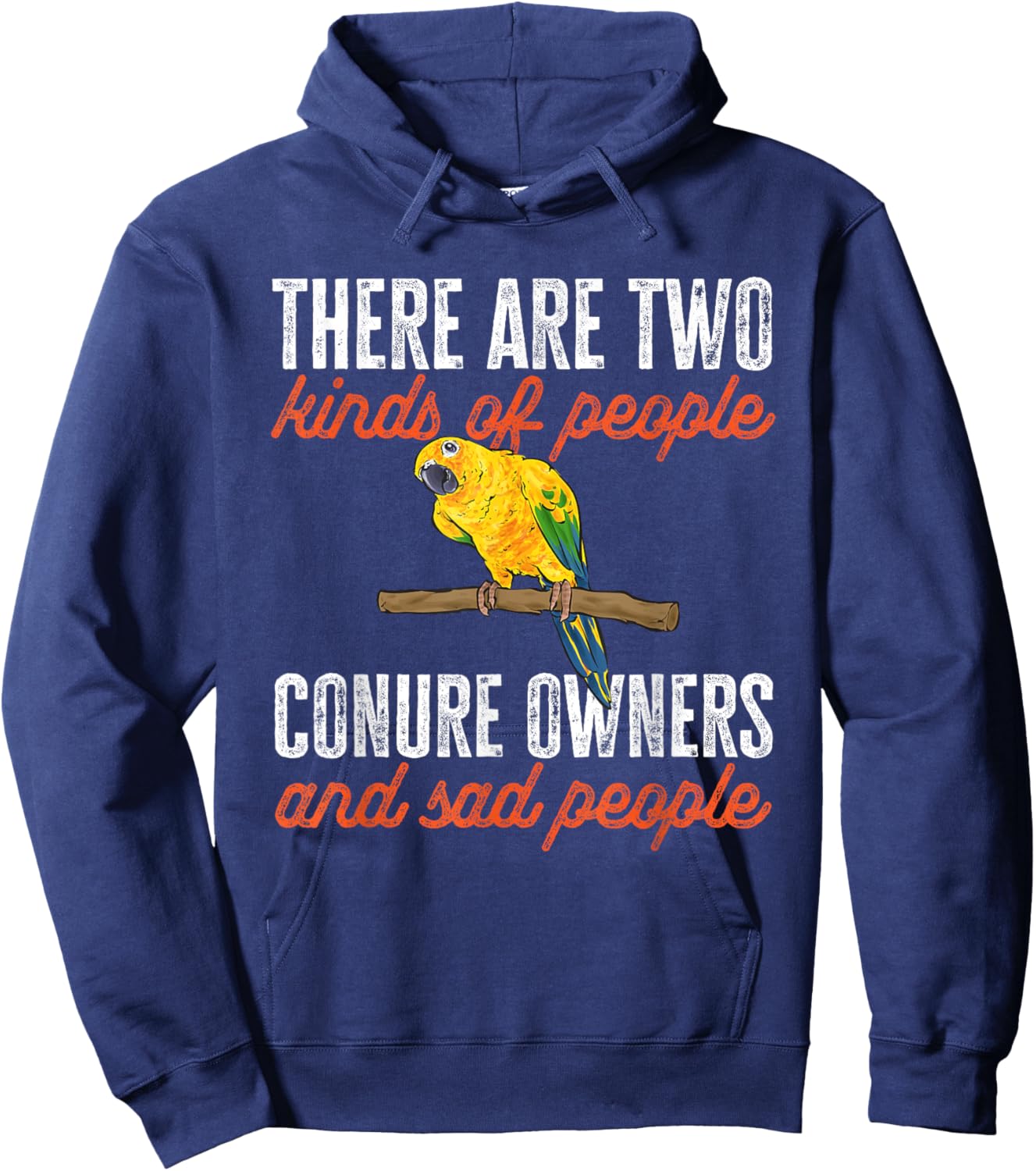 Sun Conure Parrot Bird Sun Conure Owner Hoodie - Hoodie | Navy