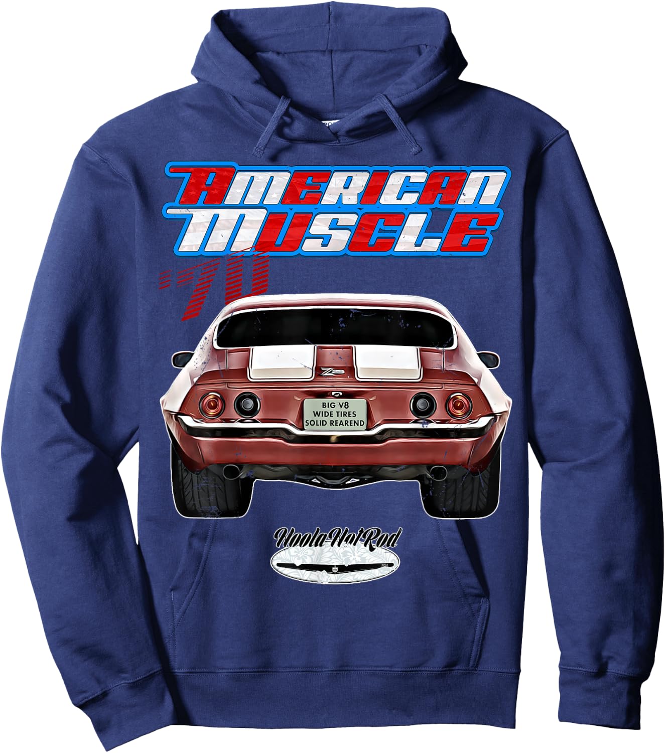 1970 Street Drag Car 70 HotRod Hot Rod Custom Oldtimer Oldie Hoodie - Hoodie | Navy