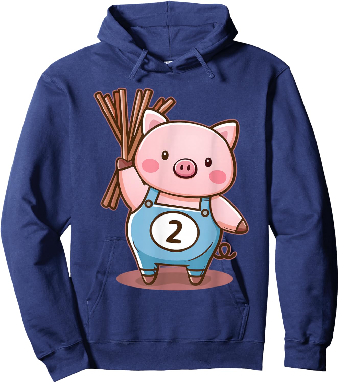 Three Little Pigs Pig 2 Halloween Costume Boys Girls Adults Hoodie - Hoodie | Navy