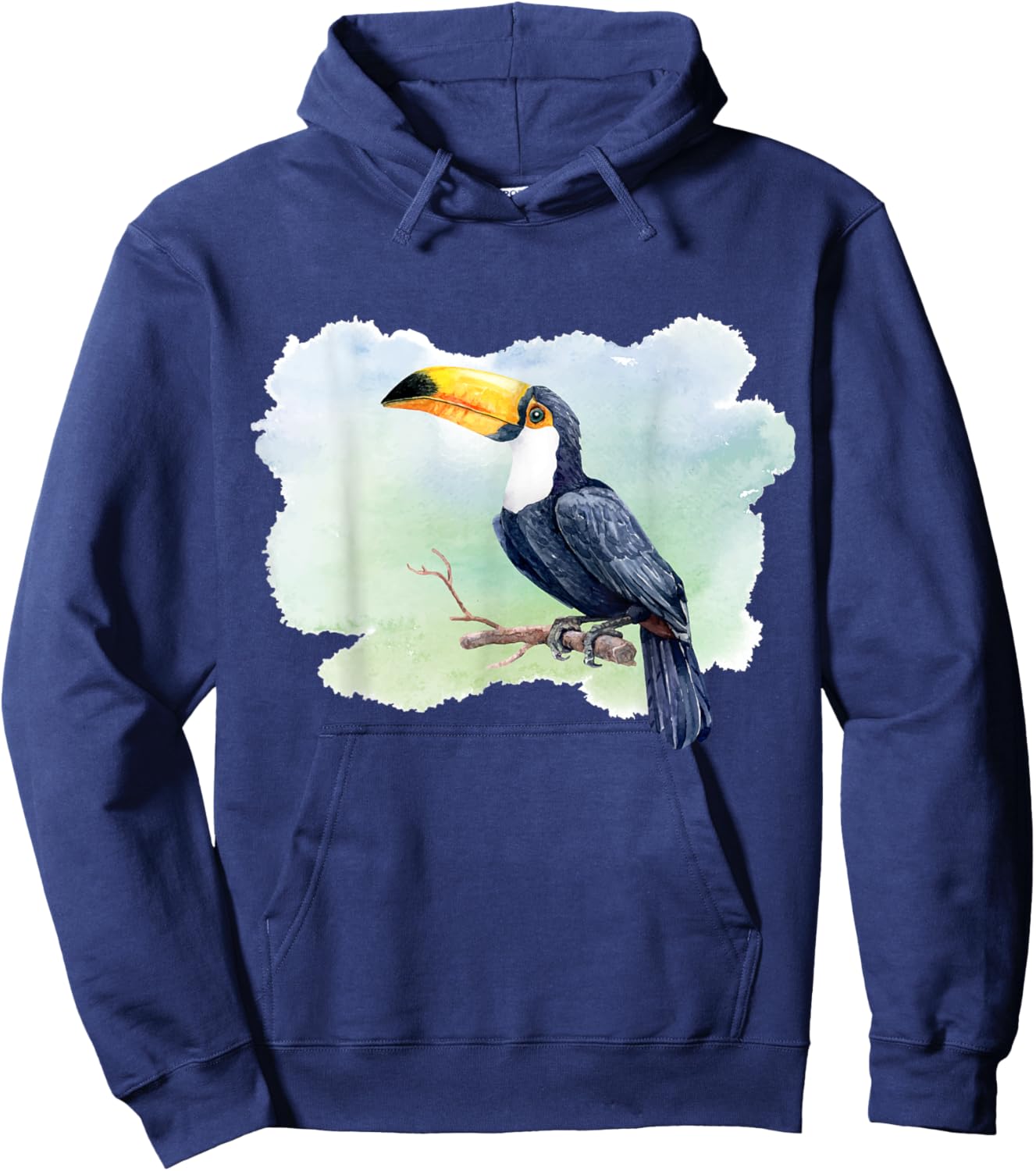Toucan Watercolor Hoodie - Hoodie | Navy