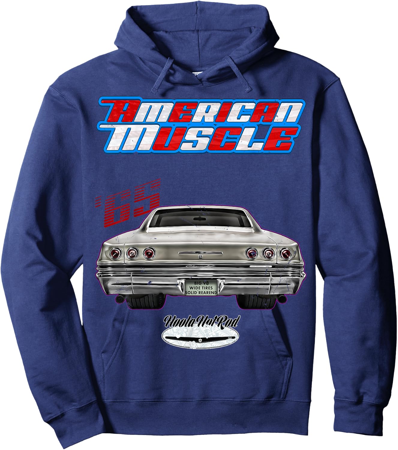 1965,65,Hotrod,Impala,Biscayne,Del Ray,Delray,Muscle Car,USA Hoodie - Hoodie | Navy
