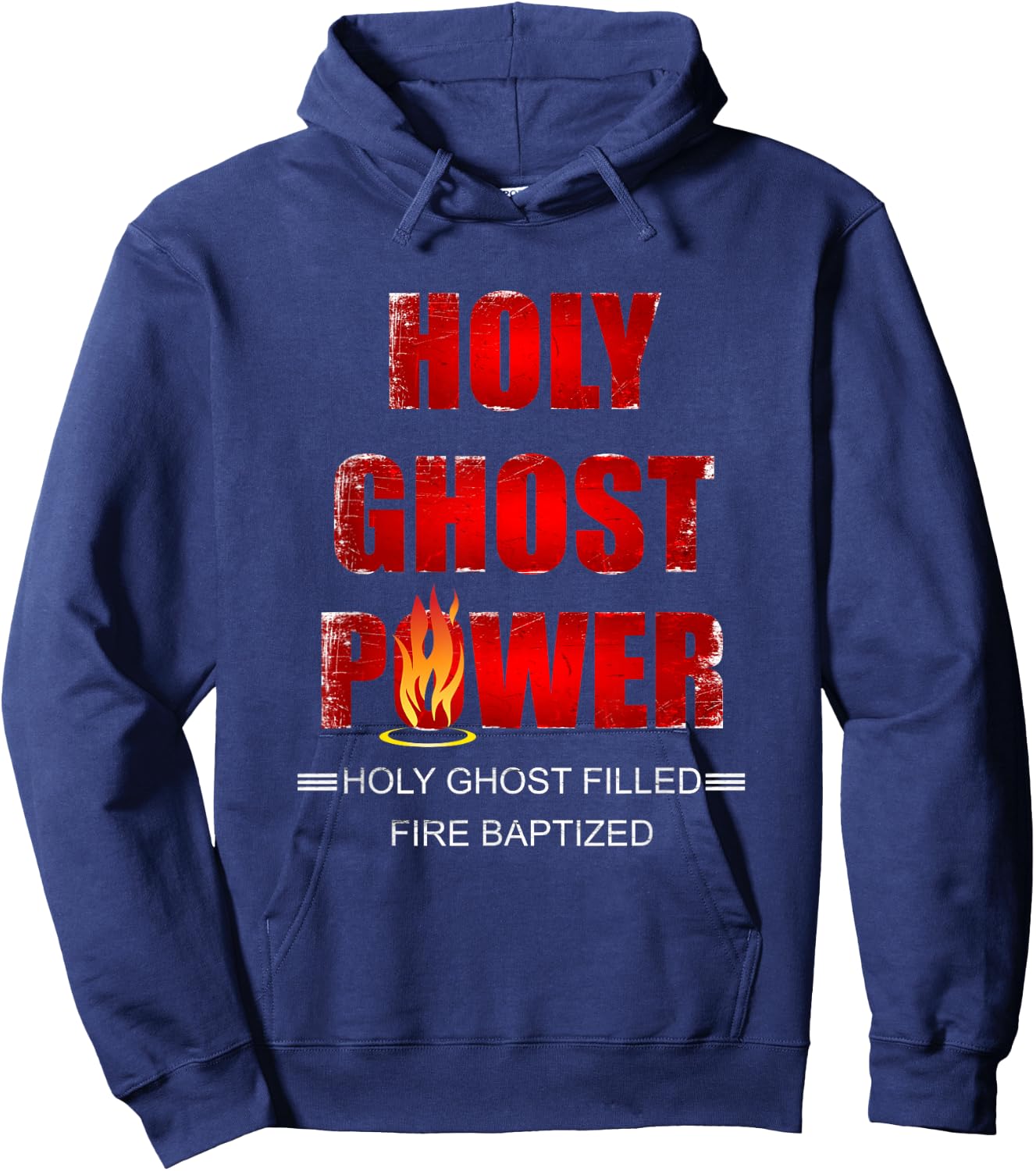 Holy Ghost Power Spirit-Filled Pentecostal Apostolic Gifts Hoodie - Hoodie | Navy