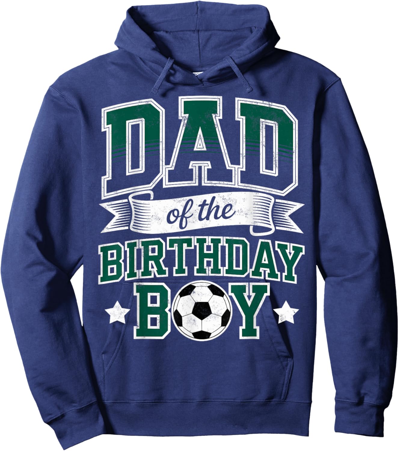 Dad of the Birthday Boy Soccer Goalie Bday Player Father Fan Hoodie - Hoodie | Navy