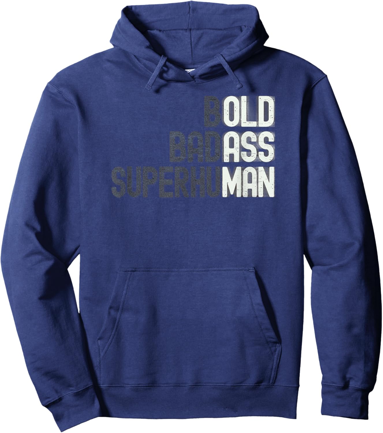Funny Old Man Saying Gag Gift Birthday for Dad Fathers Day Hoodie - Hoodie | Navy