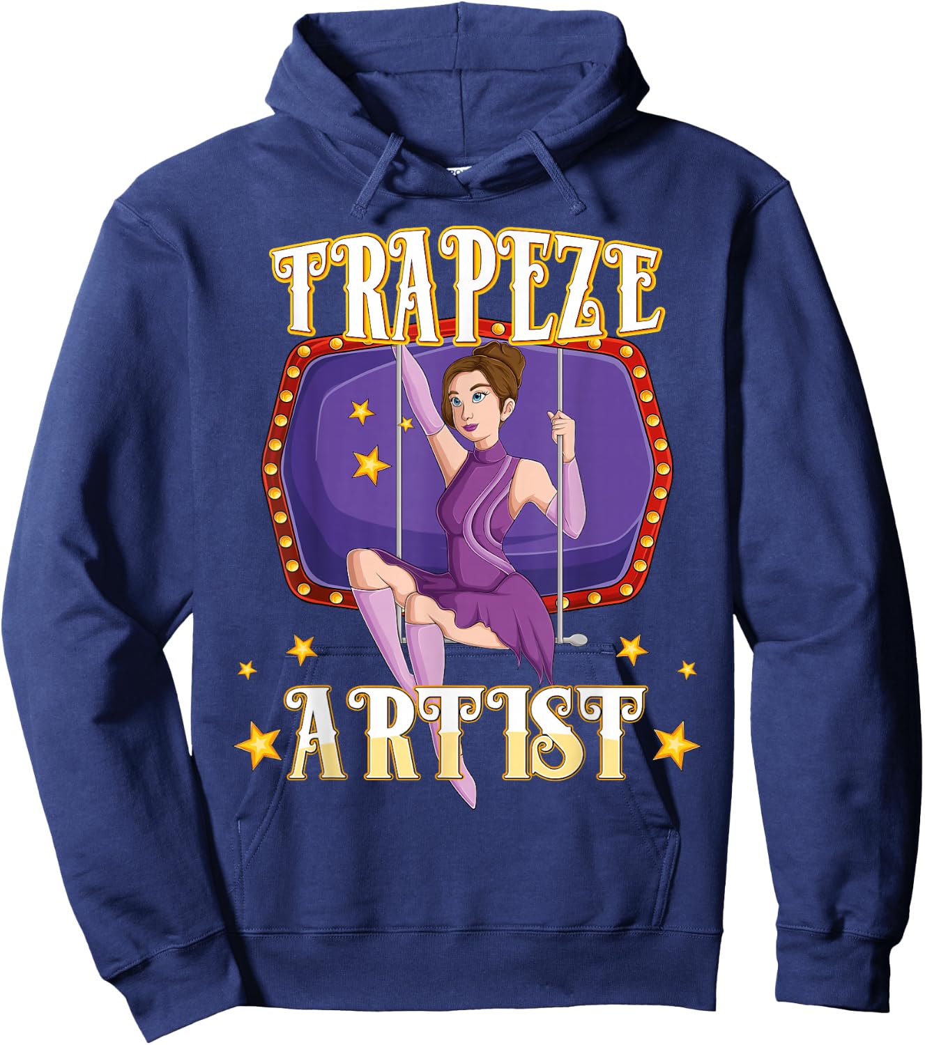 Circus Trapeze Artist Costume Staff Carnival Lover Men Women Hoodie - Hoodie | Navy