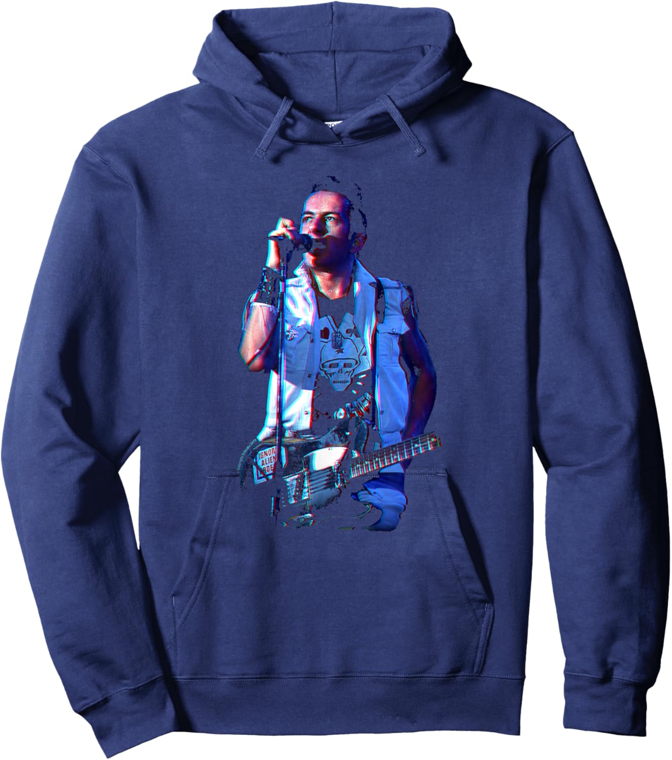 TV Times The Clash Joe Strummer Hoodie - Hoodie | Navy