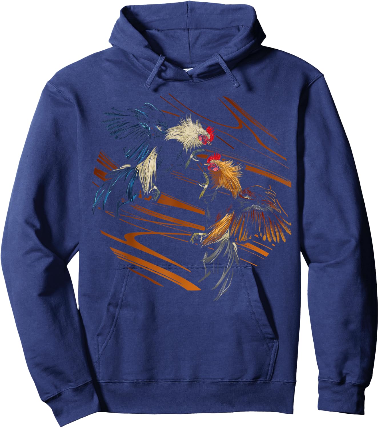 Peleas De Gallos Cockfighter Game Fowl Cockfighting Rooster , Black Hoodie - Hoodie | Navy