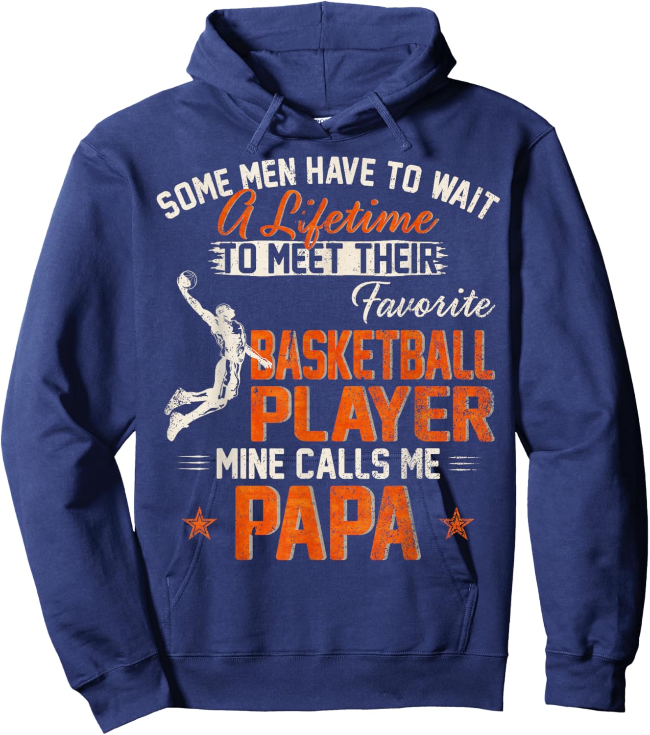 My Favorite Basketball Player Calls Me Papa Funny Dad/Daddy Hoodie - Hoodie | Navy