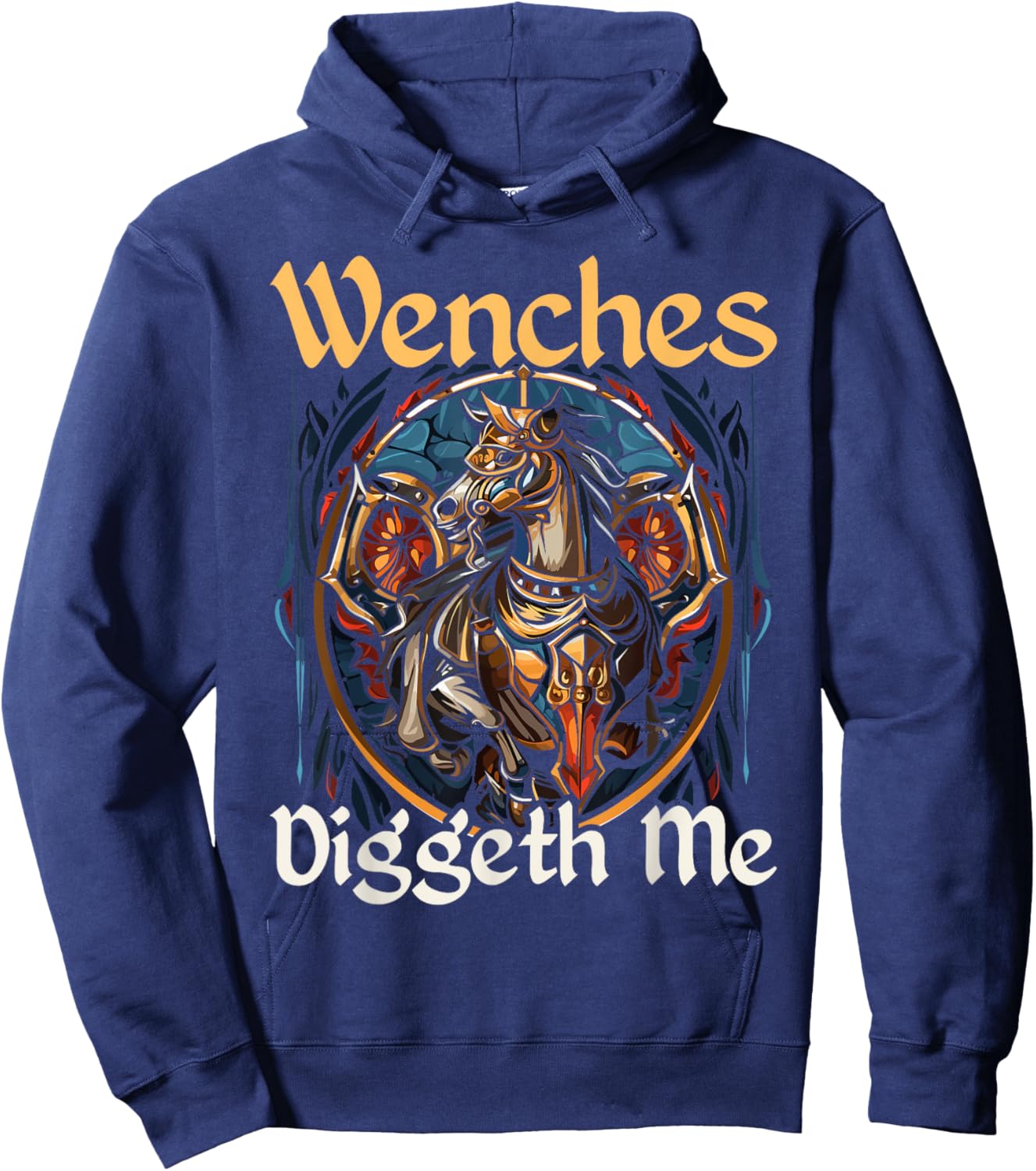 Jousting Medieval Knight Battle Lance Renaissance Joust Hoodie - Hoodie | Navy