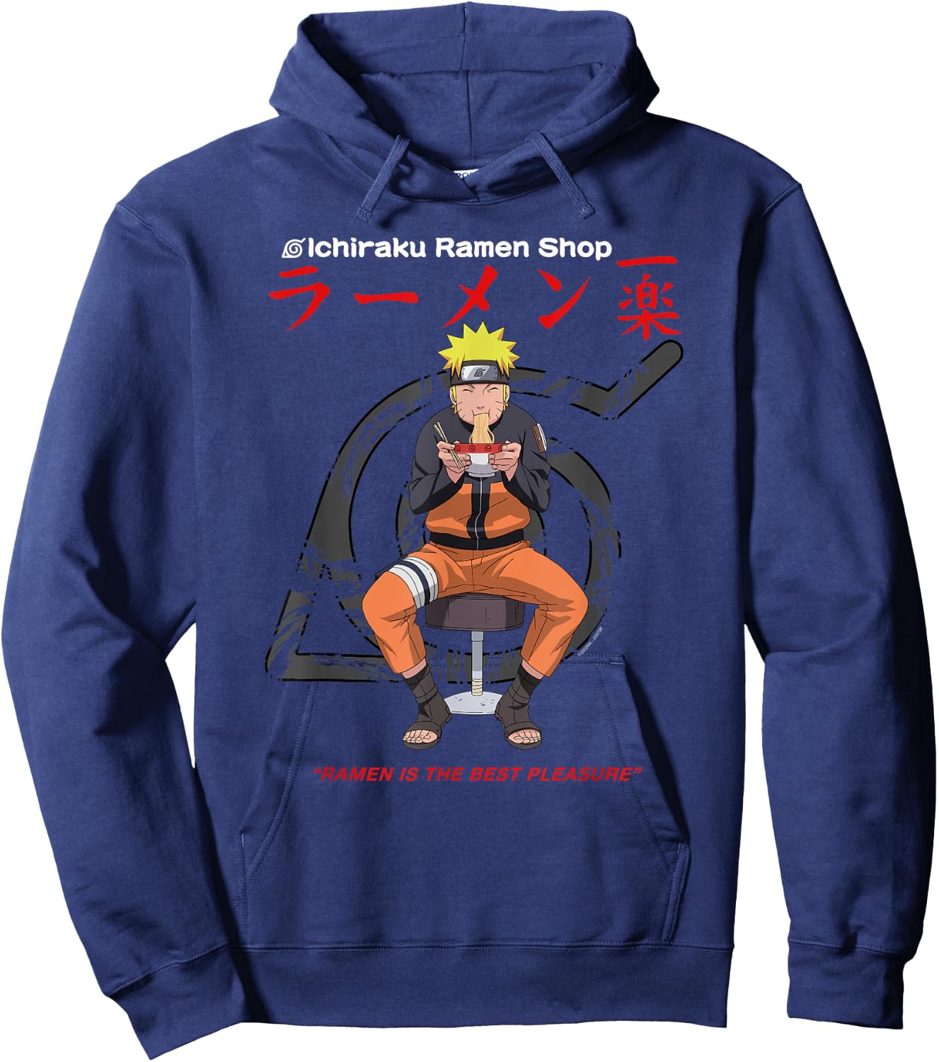 Naruto Shippuden Ichiraku Ramen Shop Hoodie - Hoodie | Navy