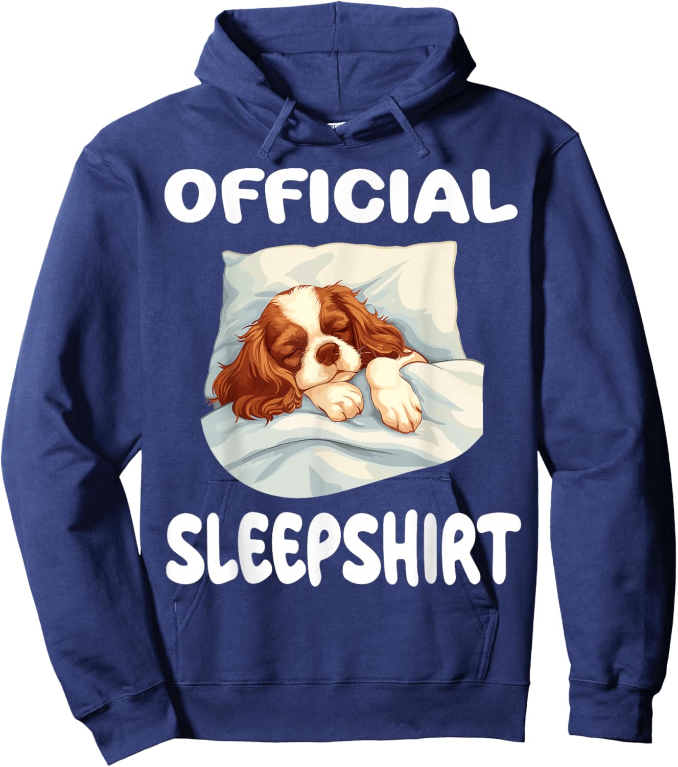 Cavalier King Charles Spaniel Dog Official Sleepshirt Pajama Hoodie - Hoodie | Navy