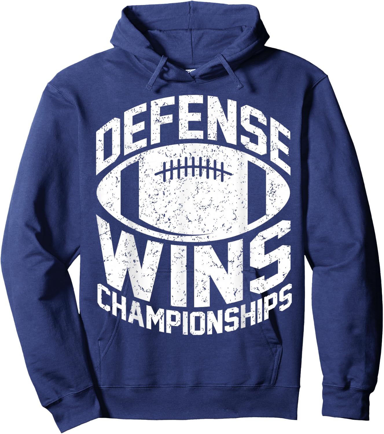 Defense wins Championships | Football Defence Lineman Hoodie - Hoodie | Navy