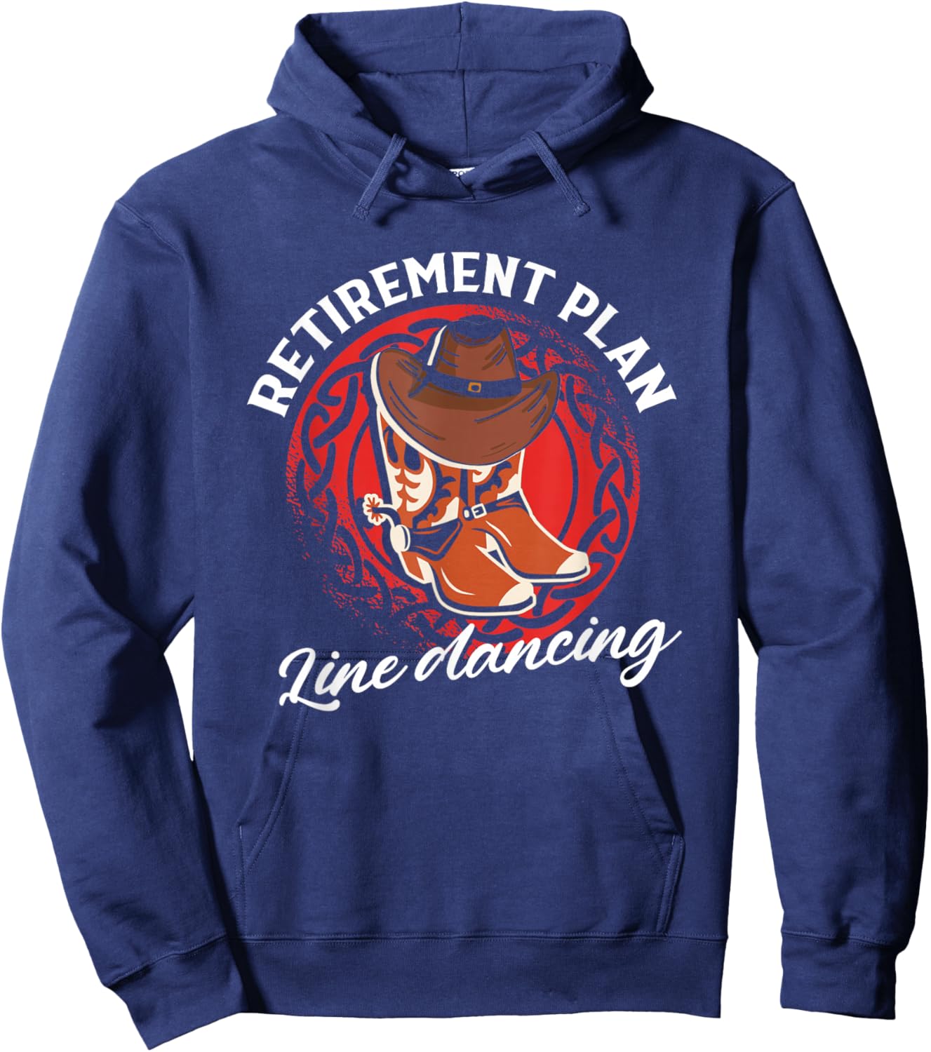 Retirement Plan Line Dancing | Country Dance | Linedancer Hoodie - Hoodie | Navy