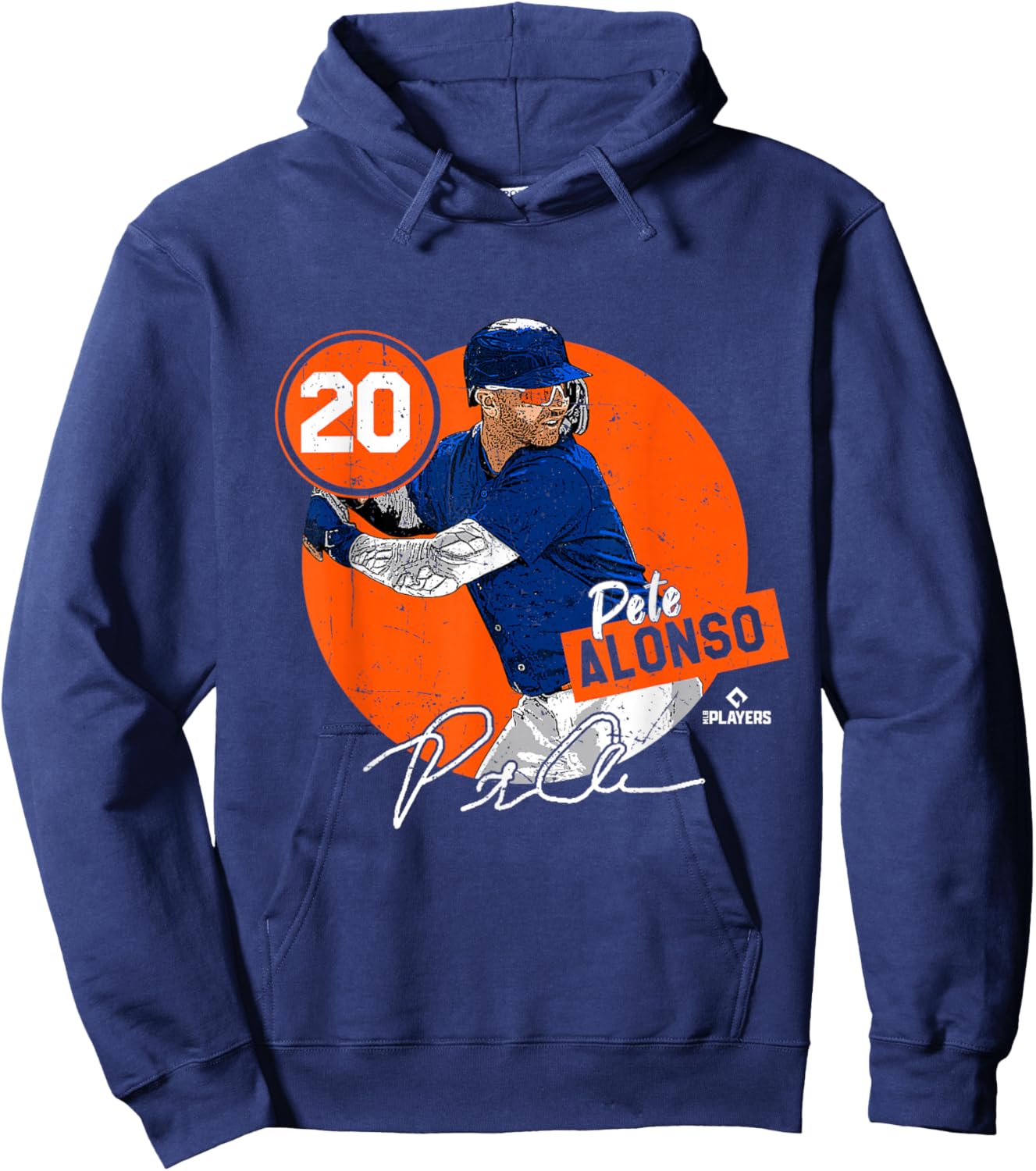 Pete Alonso | New York Baseball MLB Player | MLBPALO3002-S Hoodie - Hoodie | Navy