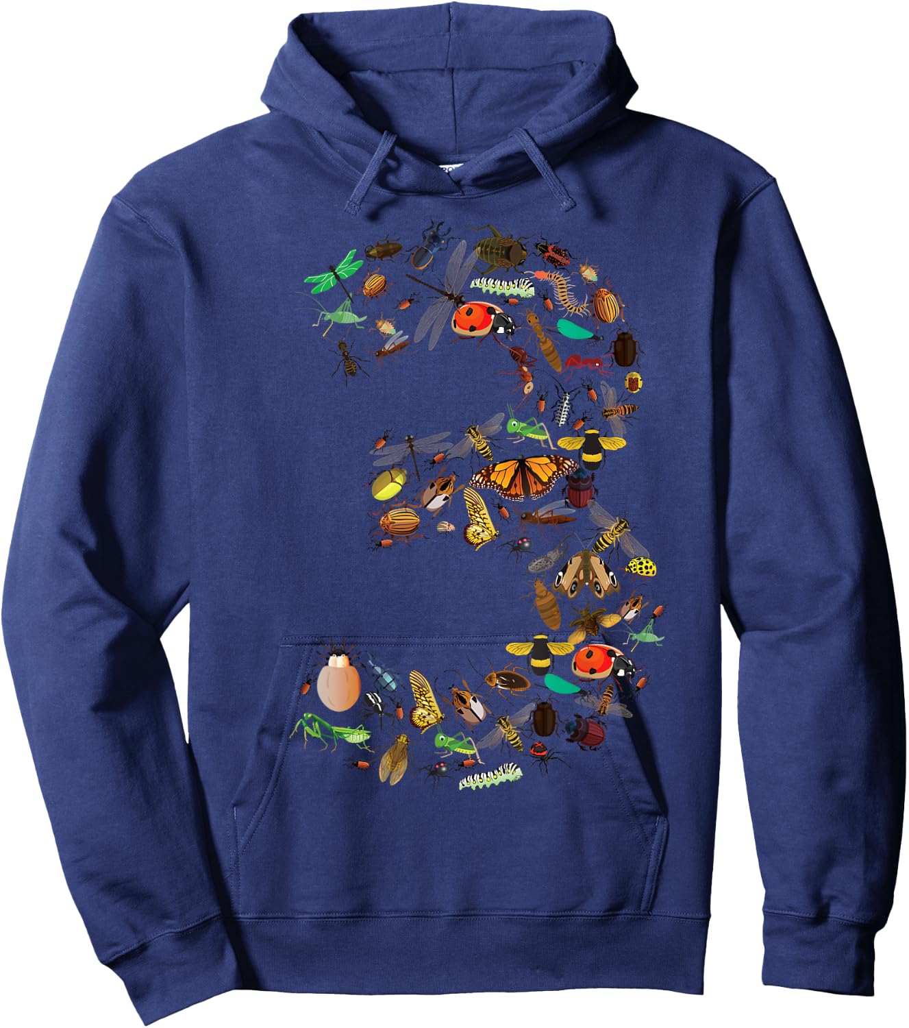 Funny Bugs 3rd Birthday Gift | Cute 3 Years Old Toddler Kid Hoodie - Hoodie | Navy