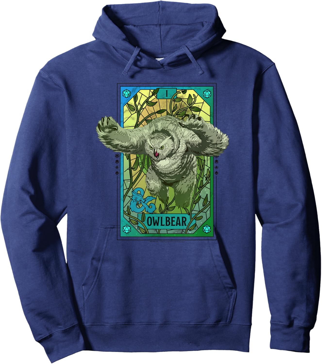 Dungeons & Dragons: Honor Among Thieves Owlbear Tarot Card Hoodie - Hoodie | Navy