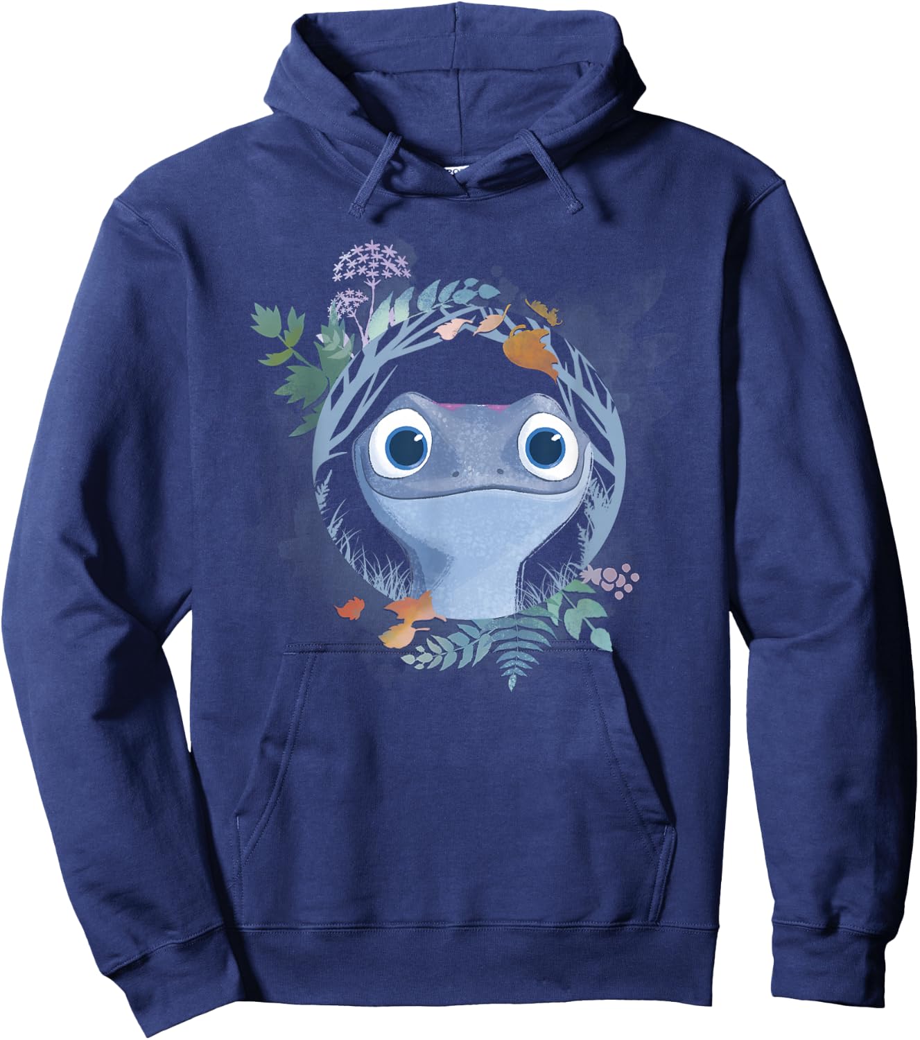 Disney Frozen 2 Bruni The Salamander Watercolor Portrait Hoodie - Hoodie | Navy