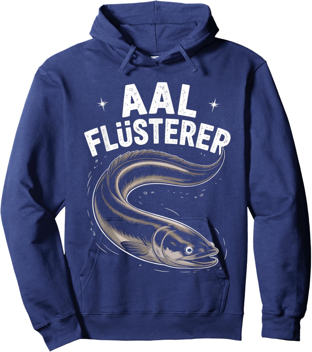 Aalflüsterer Angler Geschenk Lustig Fischer Angeln Aal Hoodie - Hoodie | Navy