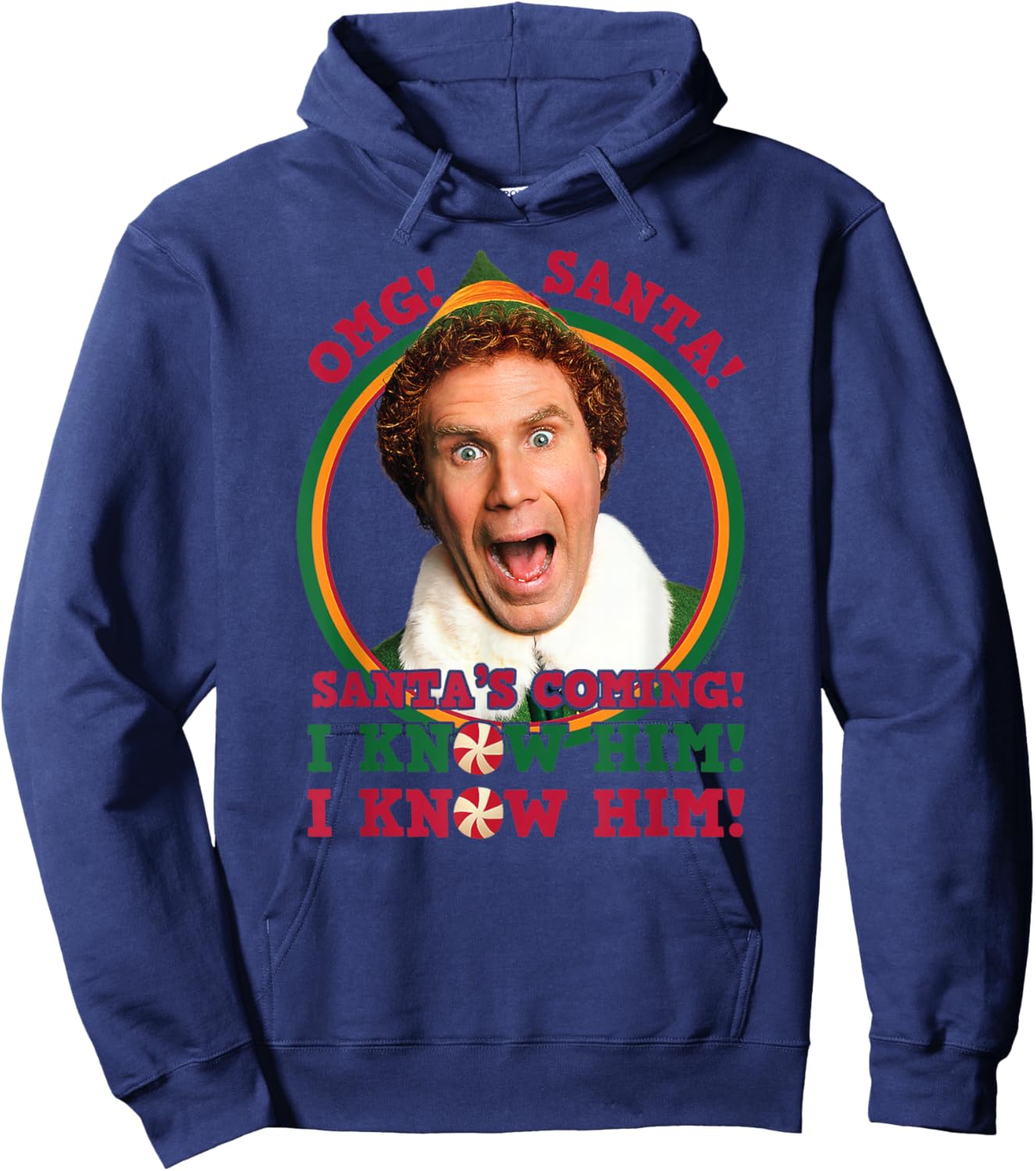 Elf - OMG Santa I Know Him Hoodie - Hoodie | Navy