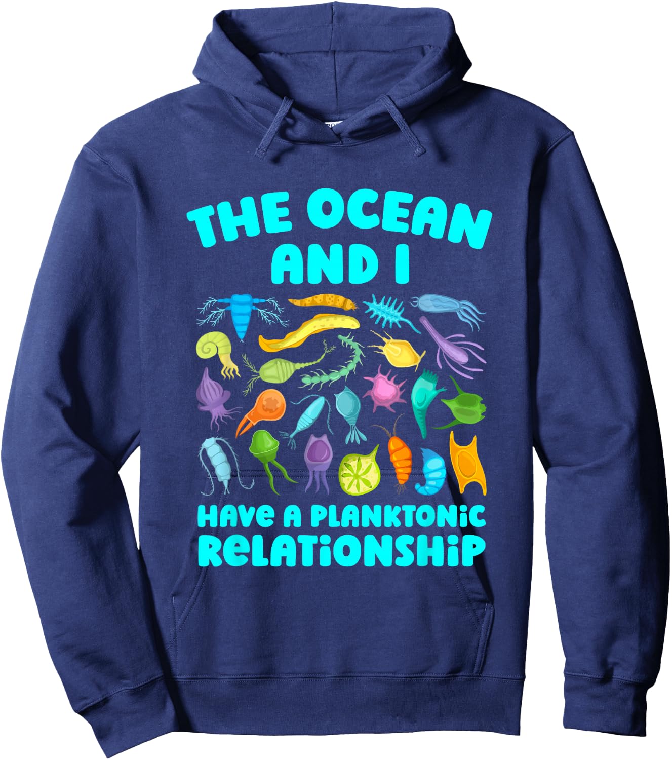 Marine Biologist Plankton Ocean Oceanologist Marine Biology Hoodie - Hoodie | Navy