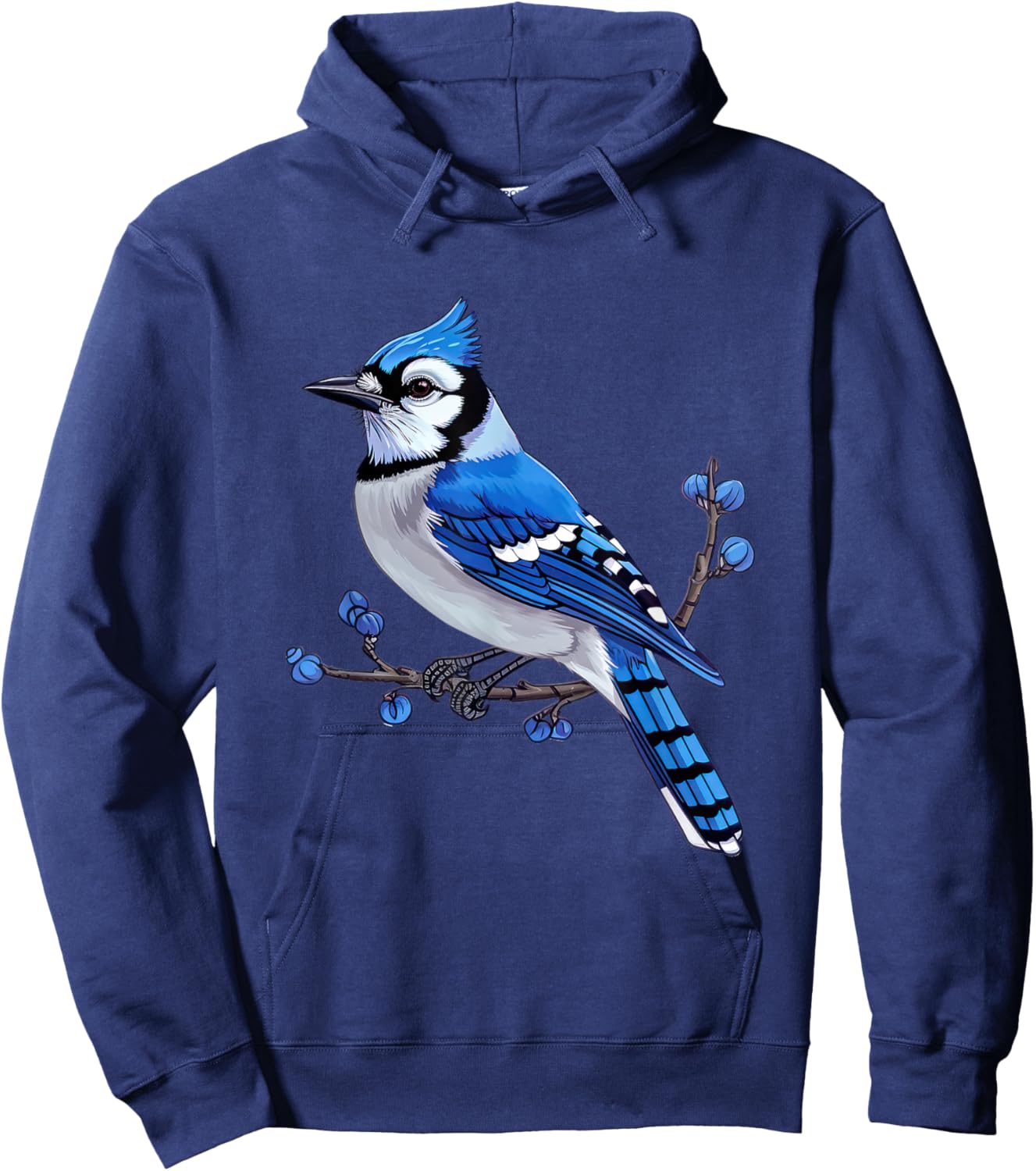 Blue Jay Graphic Hoodie - Hoodie | Navy