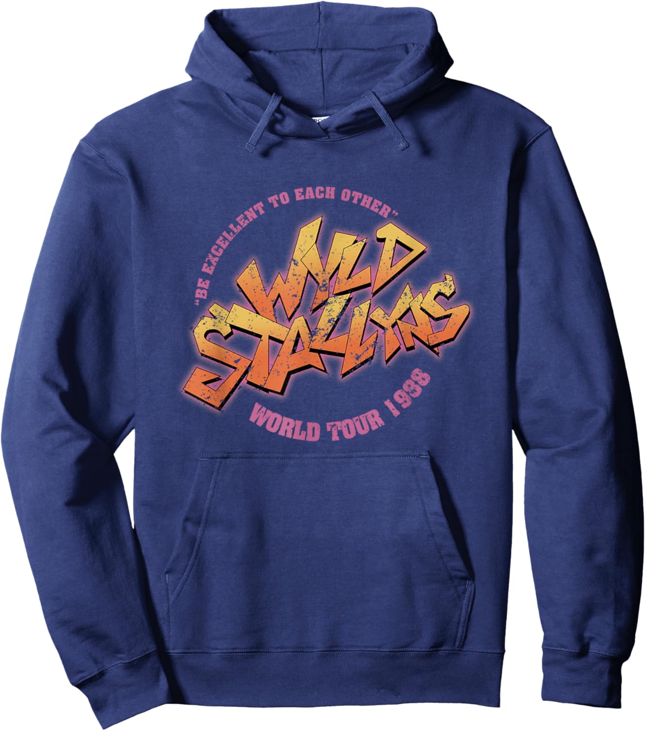 Wyld Retro Funny Tour Stallyns 80s movies Hoodie - Hoodie | Navy