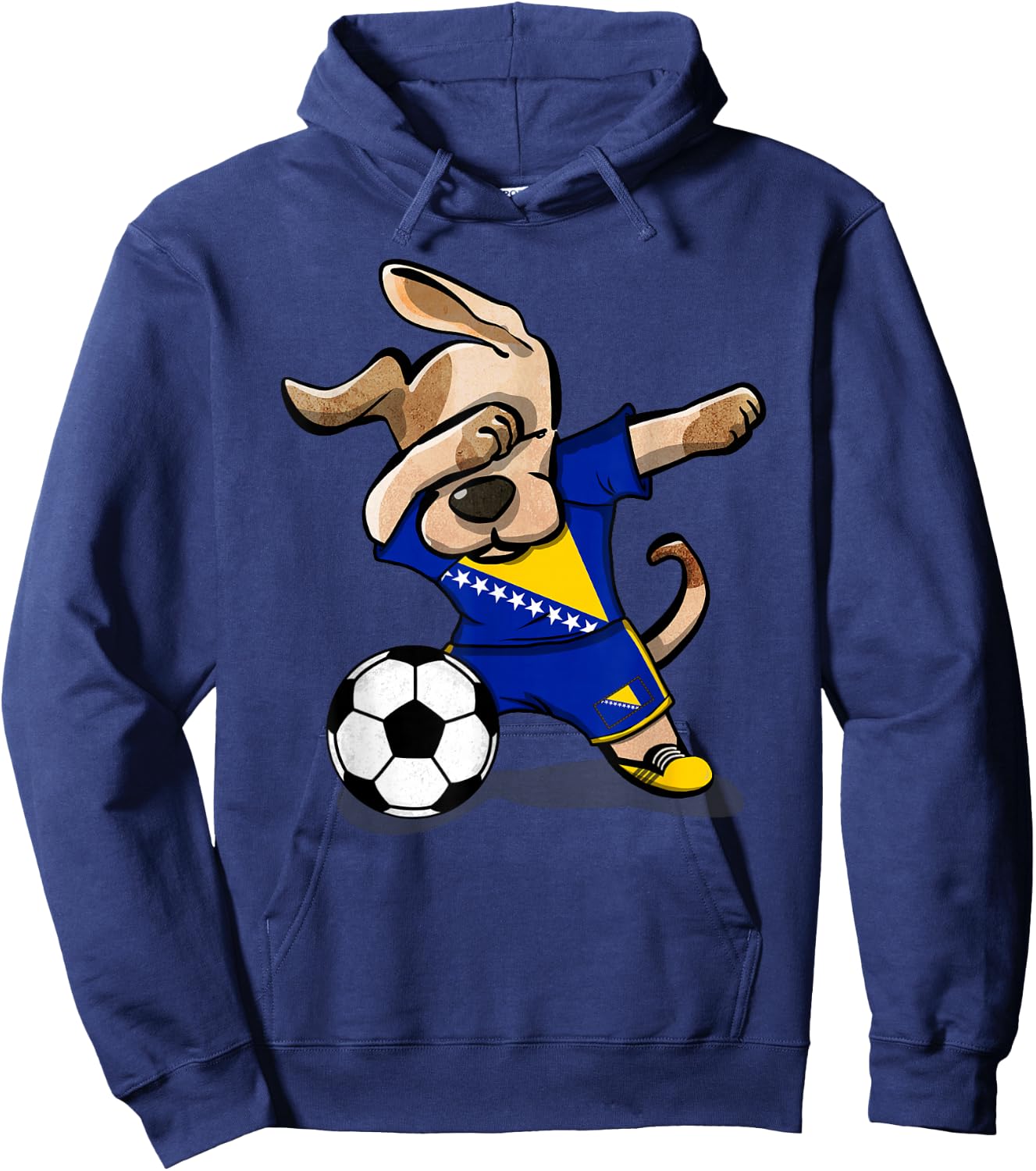 Bosnia Herzegovina Soccer Jersey Bosnian Football Lover Gift Hoodie - Hoodie | Navy