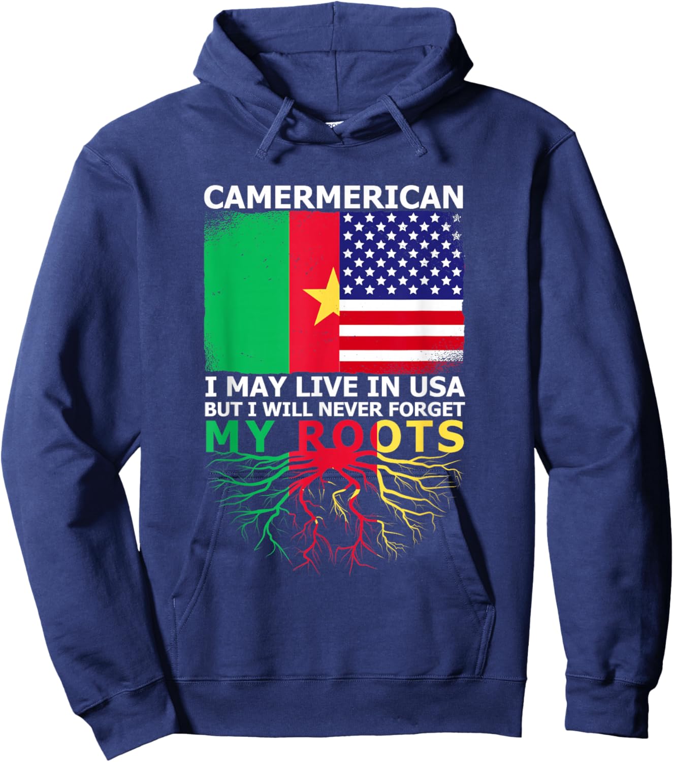 Cameroonian pride of Cameroon Origin Hoodie - Hoodie | Navy