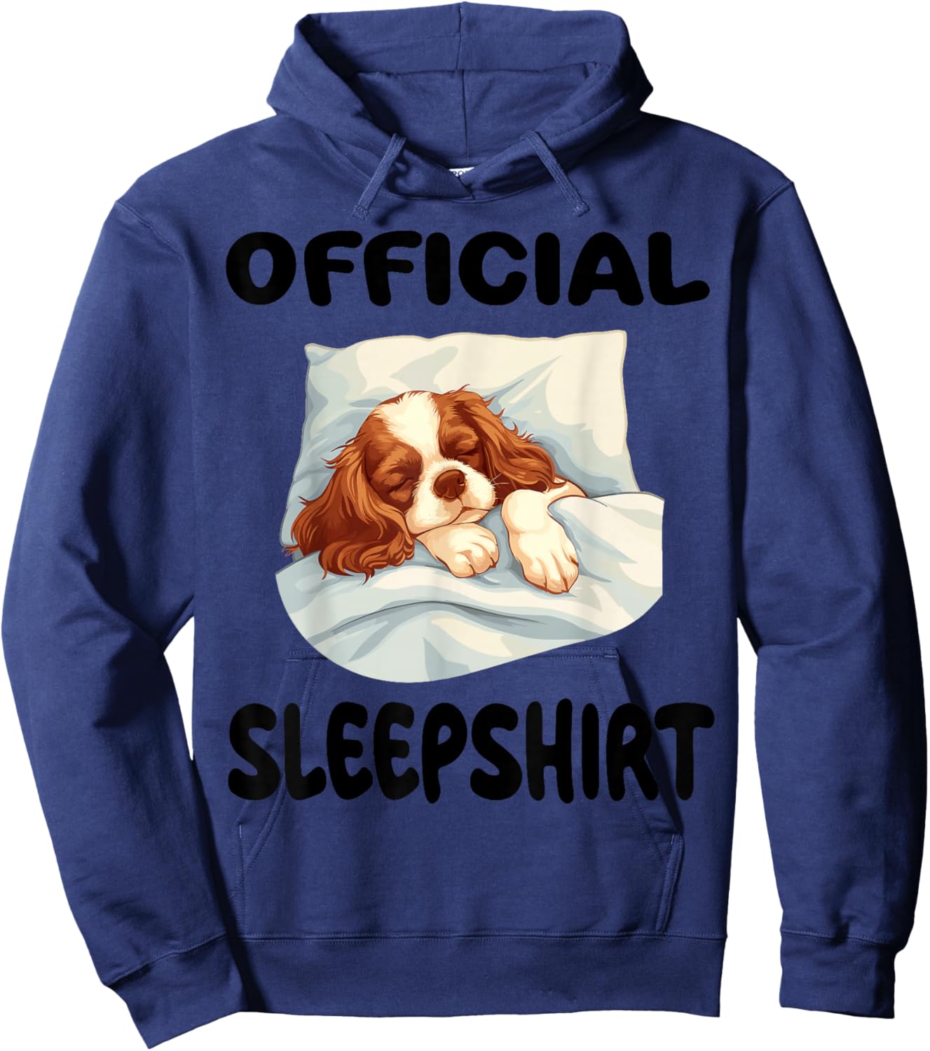 Cavalier King Charles Spaniel Dog Official Sleepshirt Pajama Hoodie - Hoodie | Navy