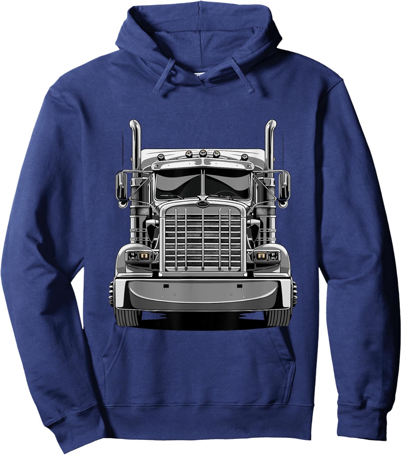 Semi Truck Driver Hoodie - Hoodie | Navy