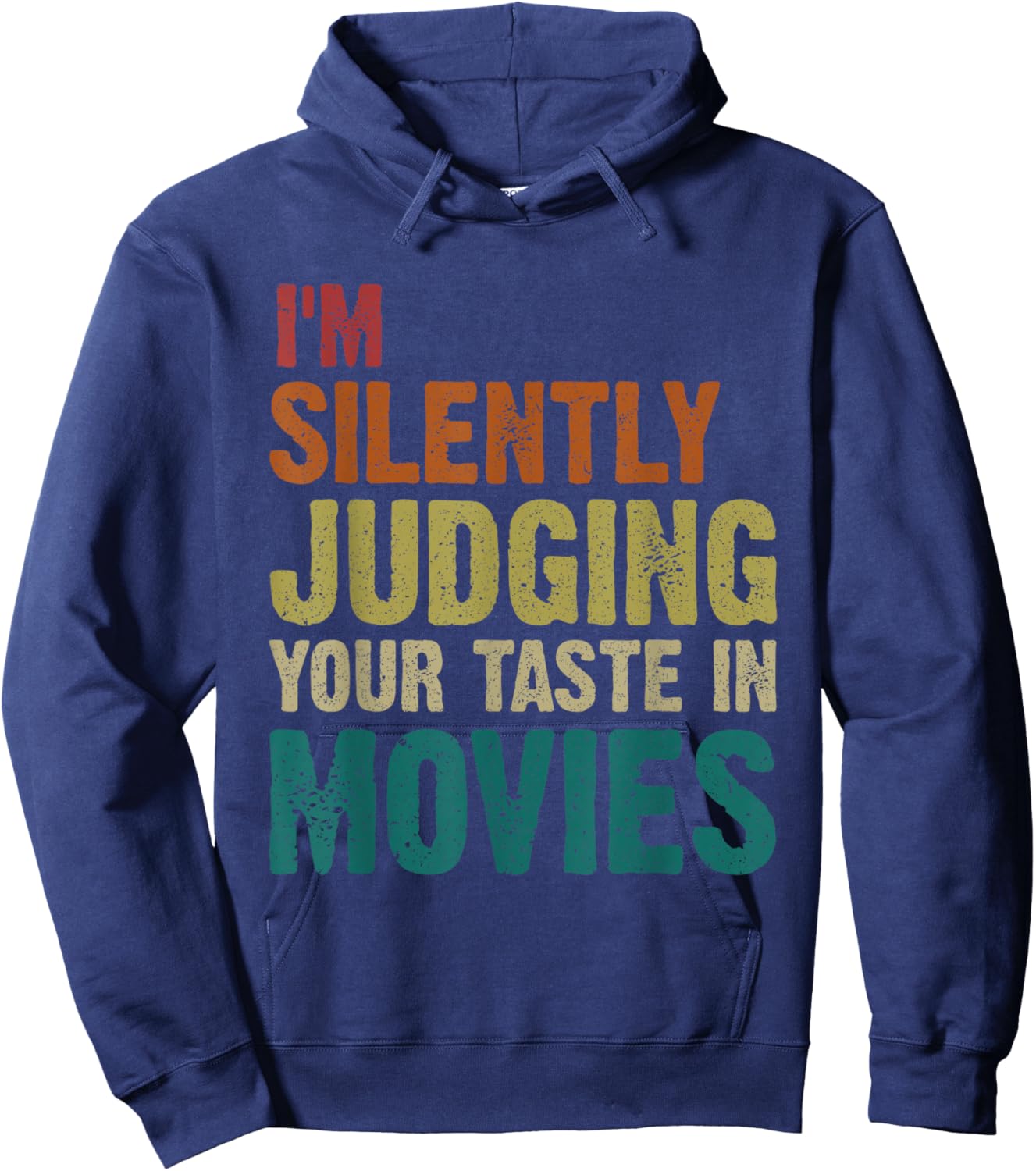 Judging Your Taste in Movies Motion Picture Fan Film Cinema , Small, Black Hoodie - Hoodie | Navy