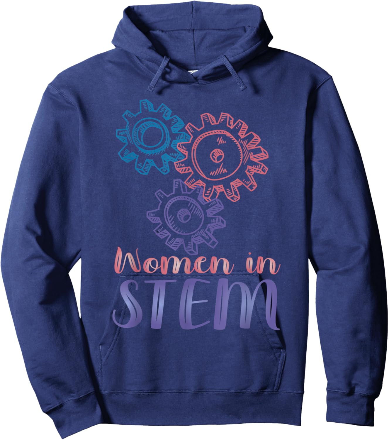 Women in STEM Steminist Female Scientist Engineer Woman Hoodie - Hoodie | Navy