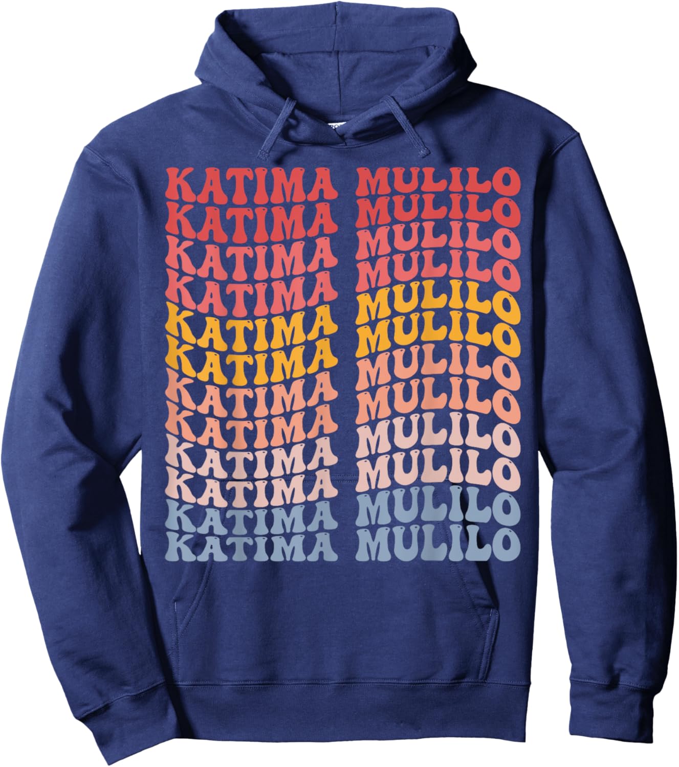Katima Mulilo City Groovy Retro Hoodie - Hoodie | Navy