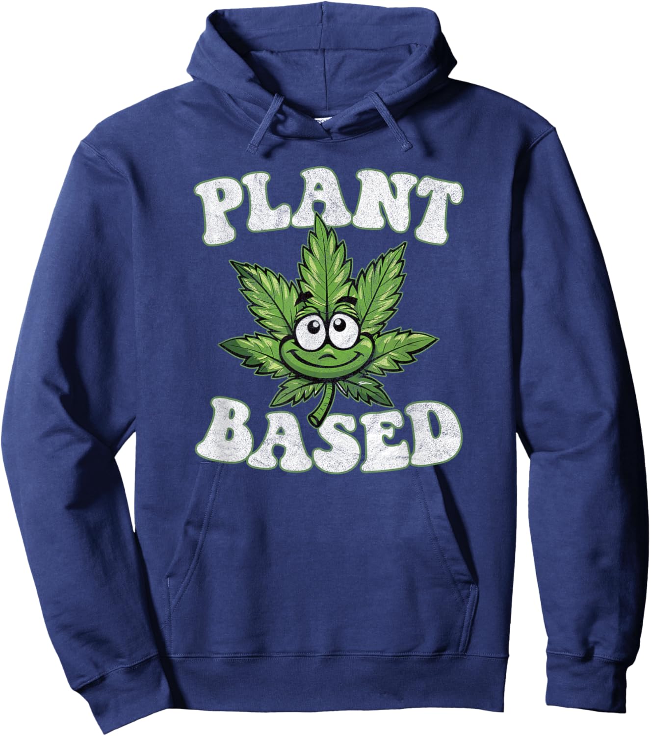 PLANT BASED marijuana pro cannabis hemp farming culture leaf Hoodie - Hoodie | Navy